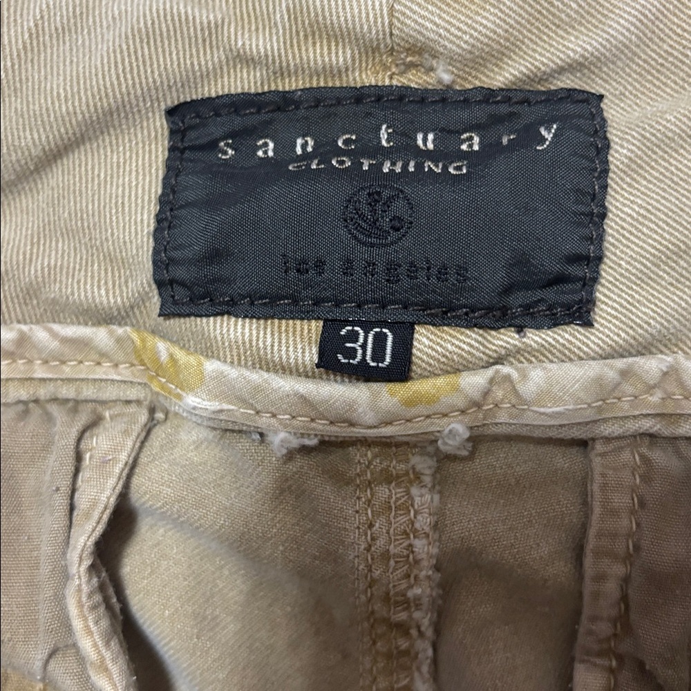 Sanctuary Women's Flared low rise Tan Jeans, size 30 - Picture 6 of 11